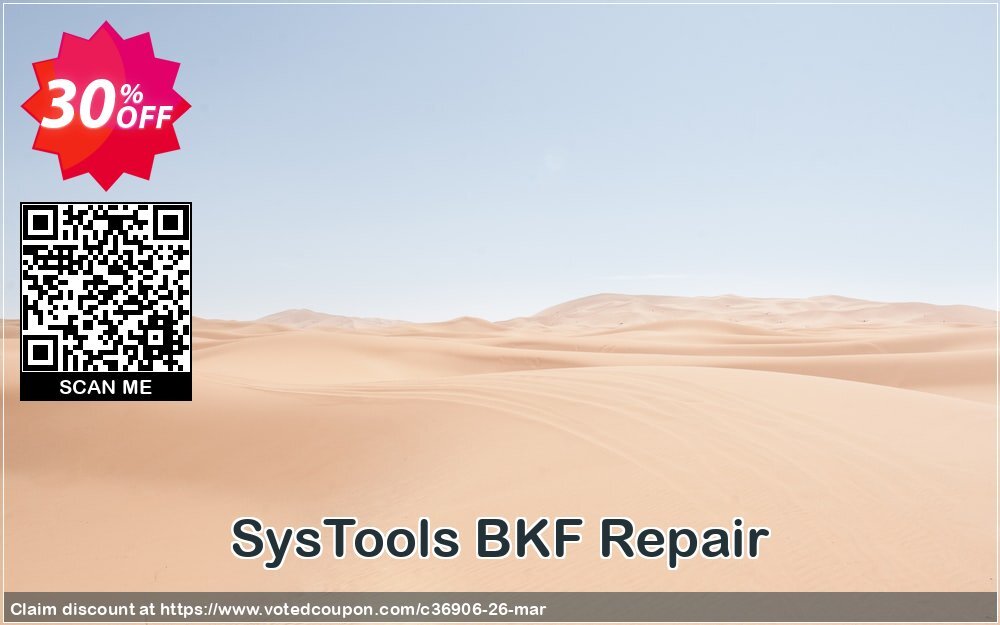 SysTools BKF Repair Coupon, discount SysTools BKF Repair marvelous offer code 2024. Promotion: 