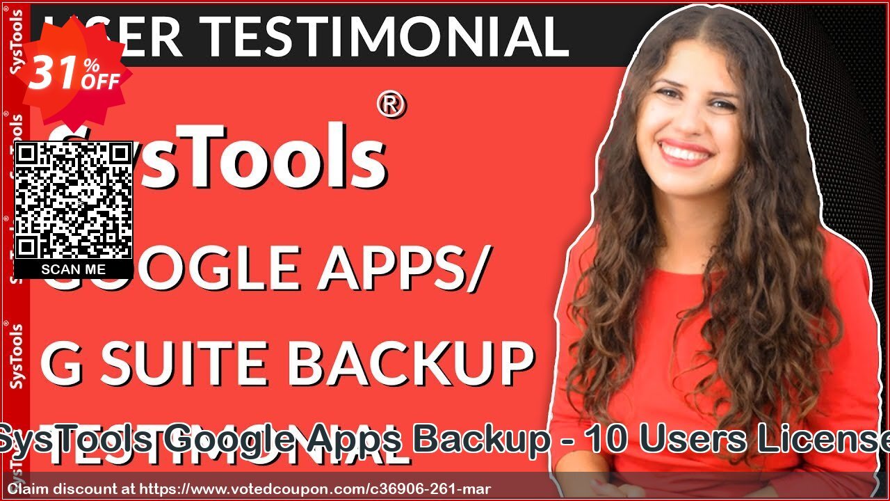 SysTools Google Apps Backup - 10 Users Plan Coupon, discount Celebrate this spring season with SysTools and grab the best offers. Get 25% Off on all Software. Promotion: