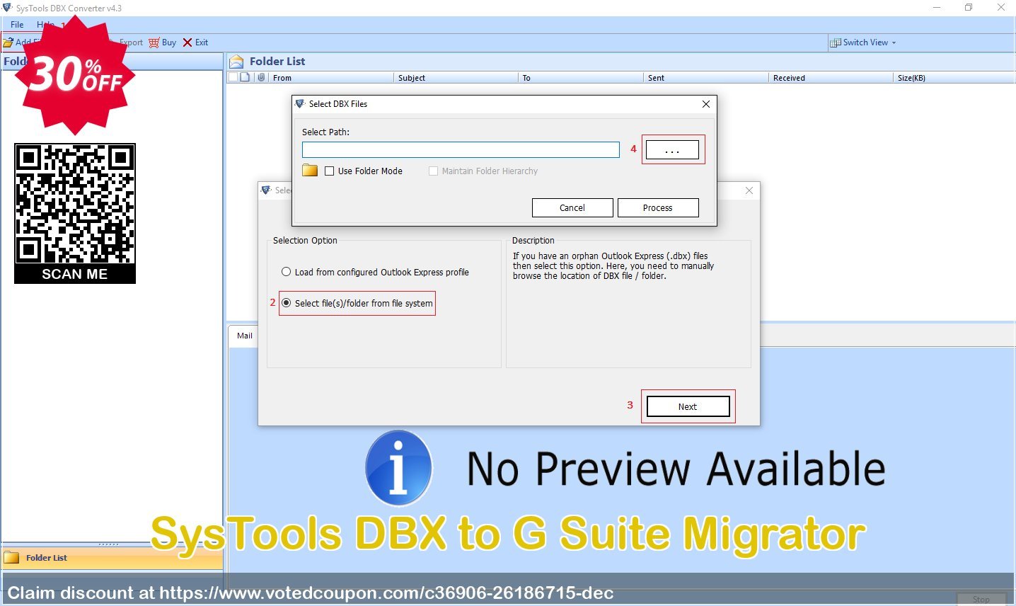 SysTools DBX to G Suite Migrator Coupon Code May 2024, 30% OFF - VotedCoupon
