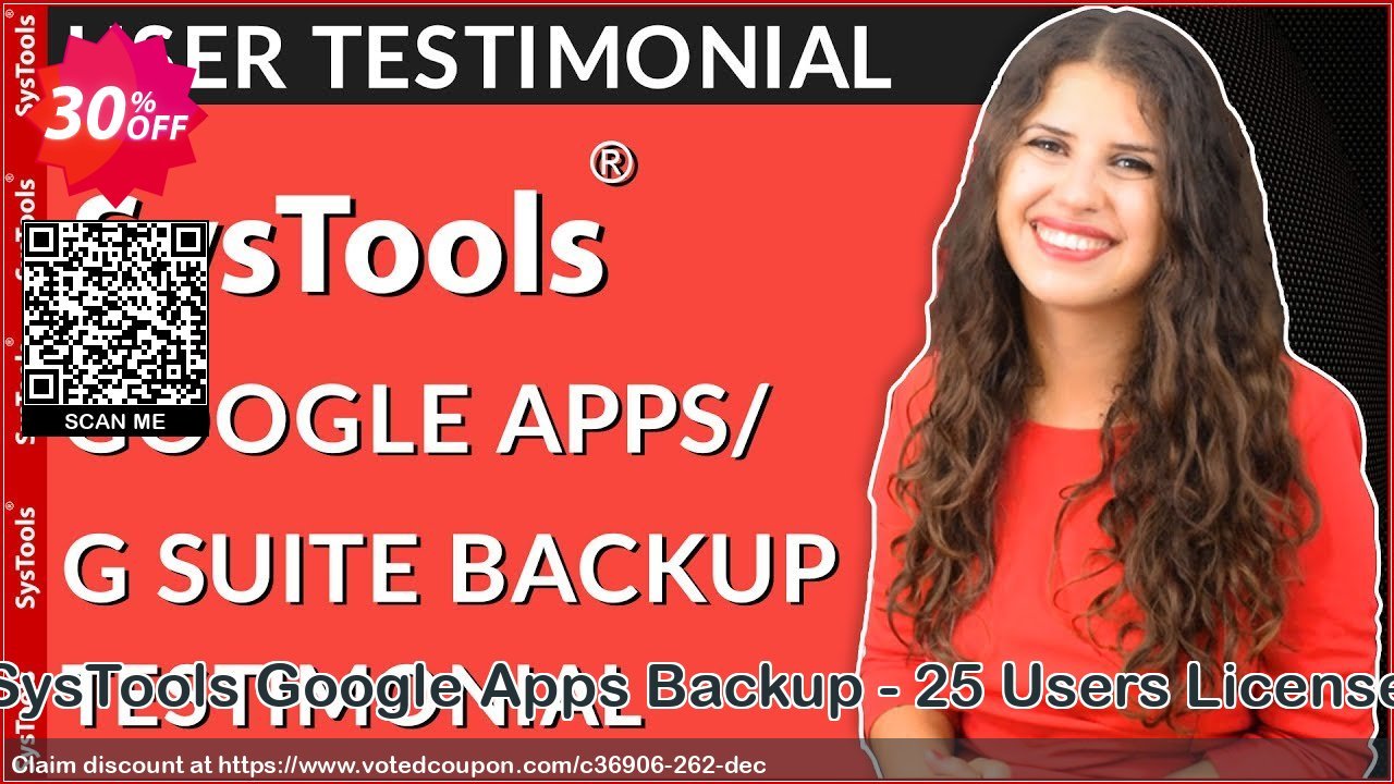 SysTools Google Apps Backup - 25 Users Plan Coupon, discount 30% OFF SysTools Google Apps Backup - 25 Users License, verified. Promotion: Awful sales code of SysTools Google Apps Backup - 25 Users License, tested & approved