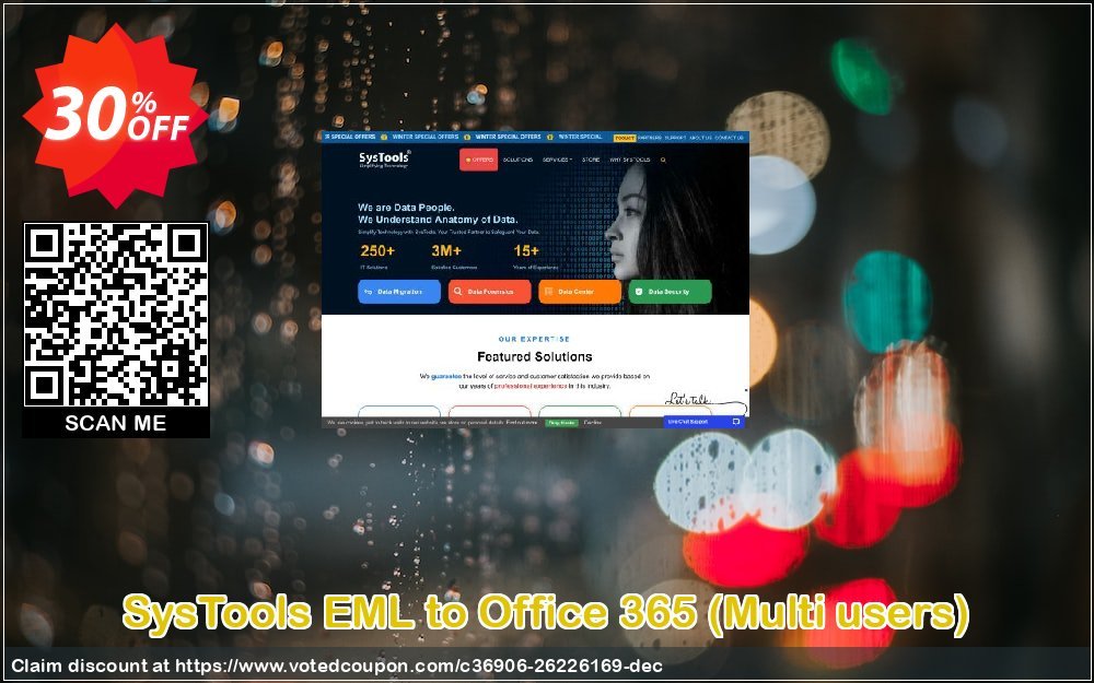 SysTools EML to Office 365, Multi users  Coupon, discount SysTools Frozen Winters Sale. Promotion: Awful discounts code of SysTools EML to Office 365 2024