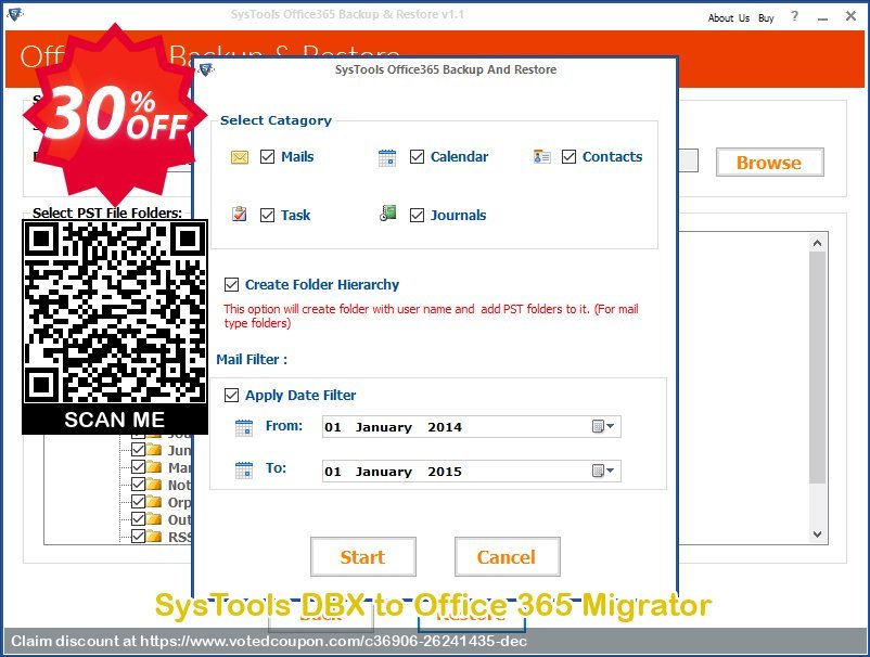SysTools DBX to Office 365 Migrator Coupon Code May 2024, 30% OFF - VotedCoupon