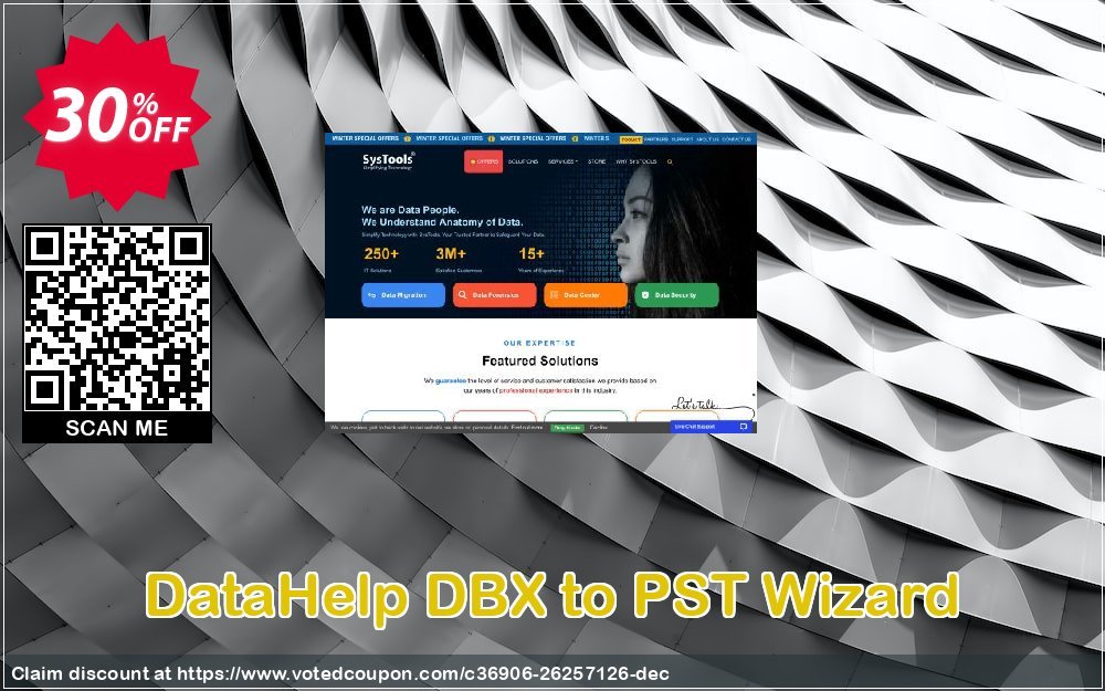 DataHelp DBX to PST Wizard Coupon, discount SysTools Spring Offer. Promotion: Impressive deals code of DataHelp DBX to PST Wizard 2024
