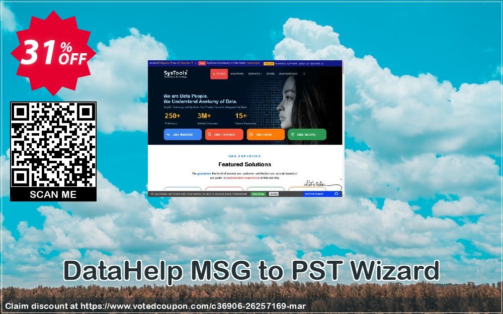 DataHelp MSG to PST Wizard Coupon, discount SysTools Spring Offer. Promotion: Staggering offer code of DataHelp MSG to PST Wizard 2024