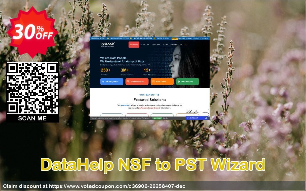 DataHelp NSF to PST Wizard Coupon, discount SysTools Spring Offer. Promotion: Awesome deals code of DataHelp NSF to PST Wizard 2024
