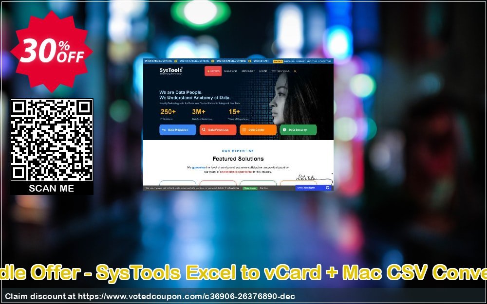 Bundle Offer - SysTools Excel to vCard + MAC CSV Converter Coupon Code May 2024, 30% OFF - VotedCoupon