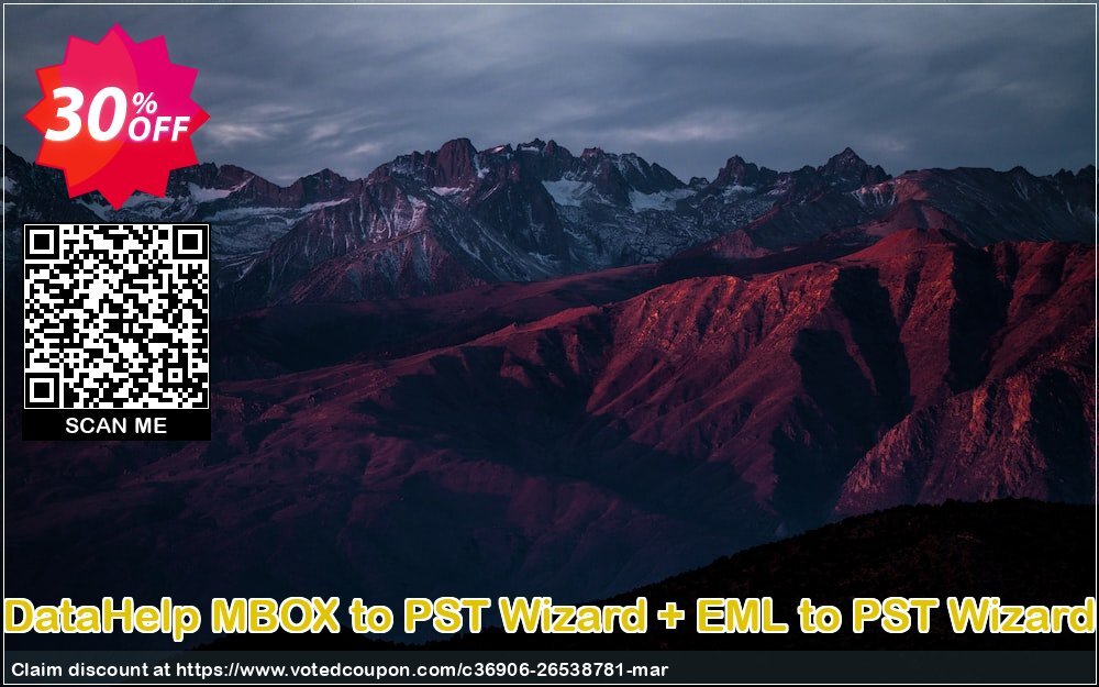 DataHelp MBOX to PST Wizard + EML to PST Wizard Coupon, discount SysTools Spring Offer. Promotion: Staggering promo code of DataHelp MBOX to PST Wizard + EML to PST Wizard 2024