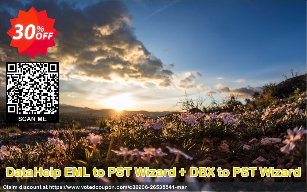 DataHelp EML to PST Wizard + DBX to PST Wizard Coupon, discount SysTools Spring Offer. Promotion: Best deals code of DataHelp EML to PST Wizard + DBX to PST Wizard 2024