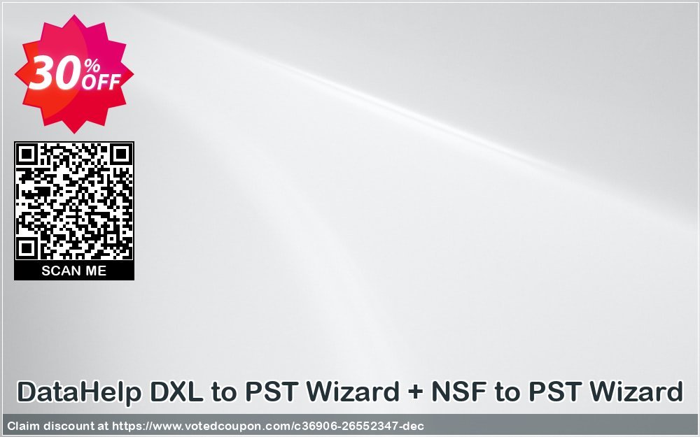 DataHelp DXL to PST Wizard + NSF to PST Wizard Coupon, discount SysTools Spring Offer. Promotion: Awesome promo code of DataHelp DXL to PST Wizard + NSF to PST Wizard 2024