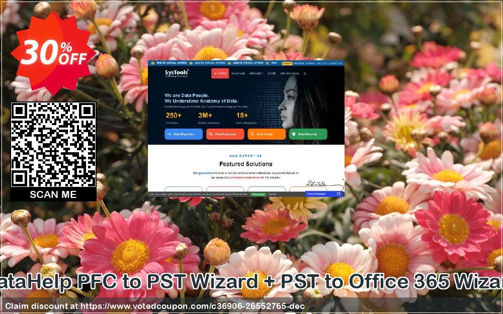 DataHelp PFC to PST Wizard + PST to Office 365 Wizard Coupon, discount SysTools Spring Offer. Promotion: Staggering offer code of DataHelp PFC to PST Wizard + PST to Office 365 Wizard 2024