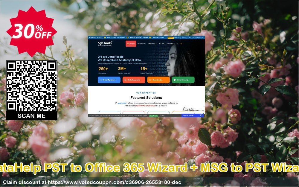 DataHelp PST to Office 365 Wizard + MSG to PST Wizard Coupon, discount SysTools Spring Offer. Promotion: Imposing promo code of DataHelp PST to Office 365 Wizard + MSG to PST Wizard 2024