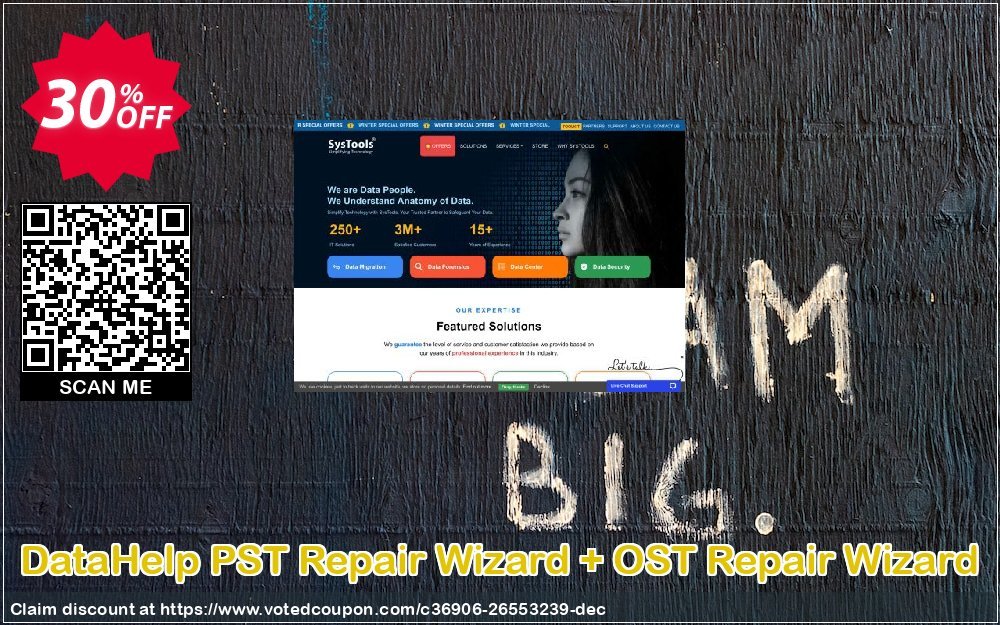 DataHelp PST Repair Wizard + OST Repair Wizard Coupon, discount SysTools Spring Offer. Promotion: Best sales code of DataHelp PST Repair Wizard + OST Repair Wizard 2024