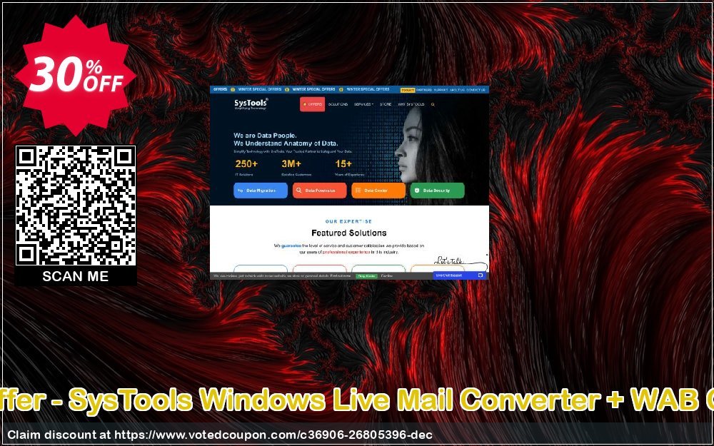 Bundle Offer - SysTools WINDOWS Live Mail Converter + WAB Converter Coupon, discount Trio Special Offer. Promotion: Excellent promo code of Bundle Offer - SysTools Windows Live Mail Converter + WAB Converter 2024