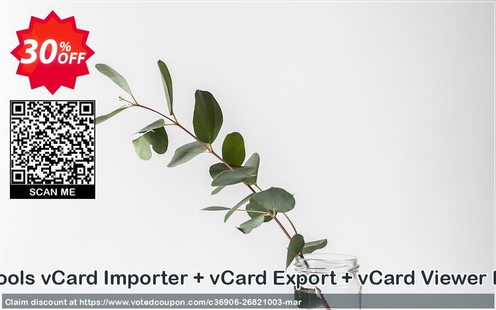 Bundle Offer - SysTools vCard Importer + vCard Export + vCard Viewer Pro + Excel to vCard Coupon, discount Bundle Offer - SysTools vCard Importer + vCard Export + vCard Viewer Pro + Excel to vCard Wonderful deals code 2024. Promotion: Wonderful deals code of Bundle Offer - SysTools vCard Importer + vCard Export + vCard Viewer Pro + Excel to vCard 2024