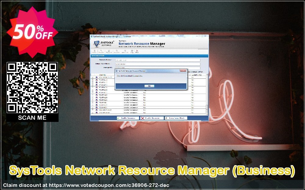 SysTools Network Resource Manager, Business  Coupon Code Apr 2024, 50% OFF - VotedCoupon