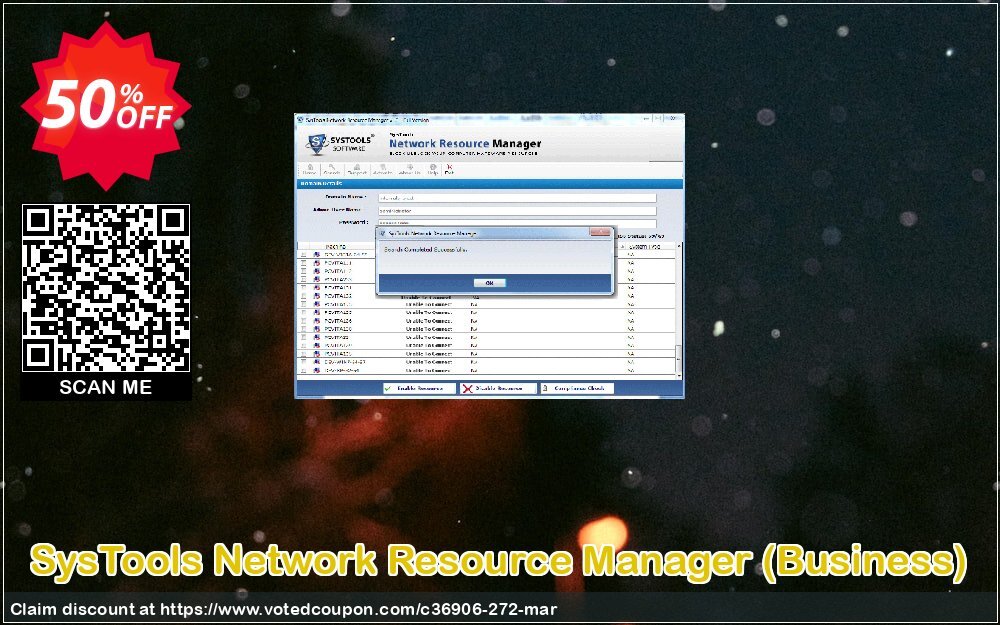 SysTools Network Resource Manager, Business  Coupon, discount SysTools coupon 36906. Promotion: 