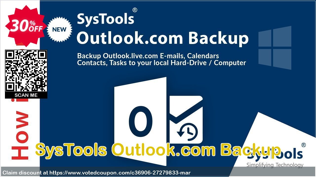 SysTools Outlook.com Backup Coupon Code Apr 2024, 30% OFF - VotedCoupon