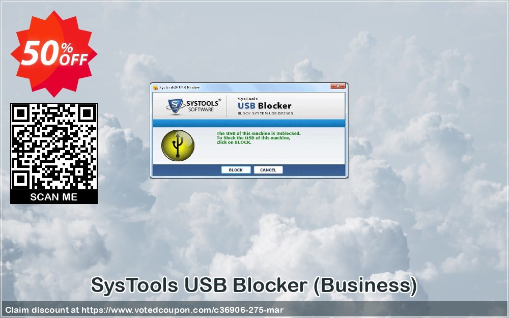 SysTools USB Blocker, Business  Coupon, discount SysTools coupon 36906. Promotion: 