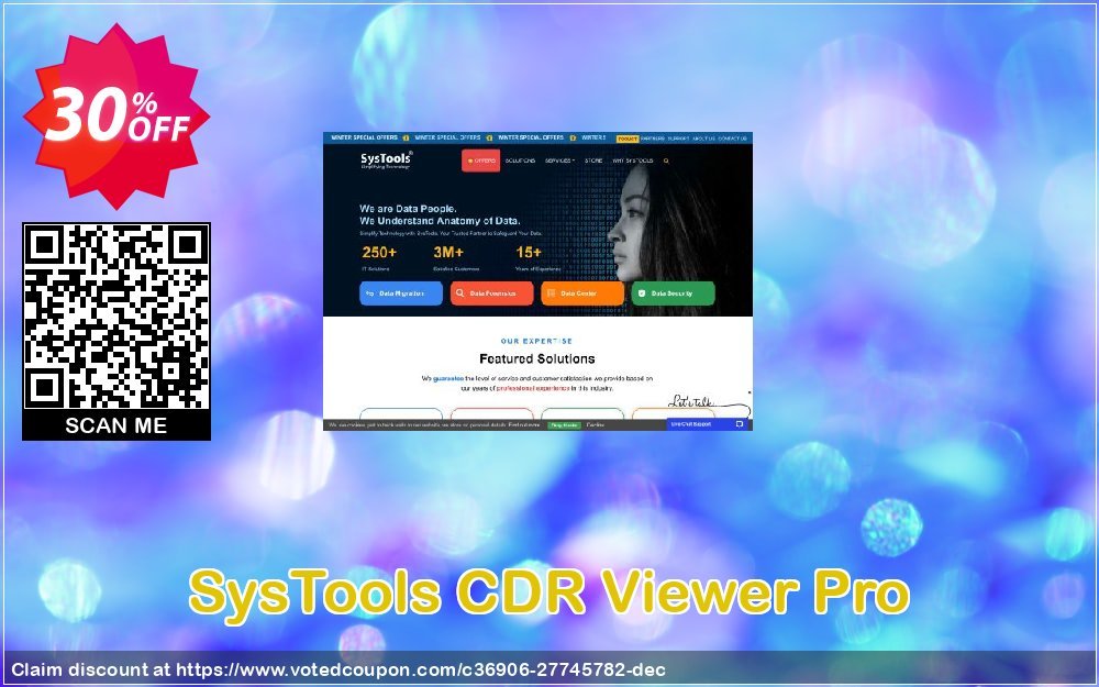 SysTools CDR Viewer Pro Coupon, discount SysTools Spring Offer. Promotion: Excellent offer code of SysTools CDR Viewer Pro 2024