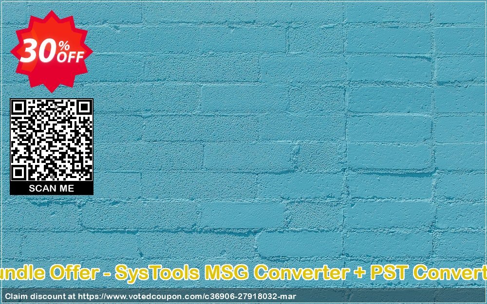 Bundle Offer - SysTools MSG Converter + PST Converter Coupon Code Apr 2024, 30% OFF - VotedCoupon