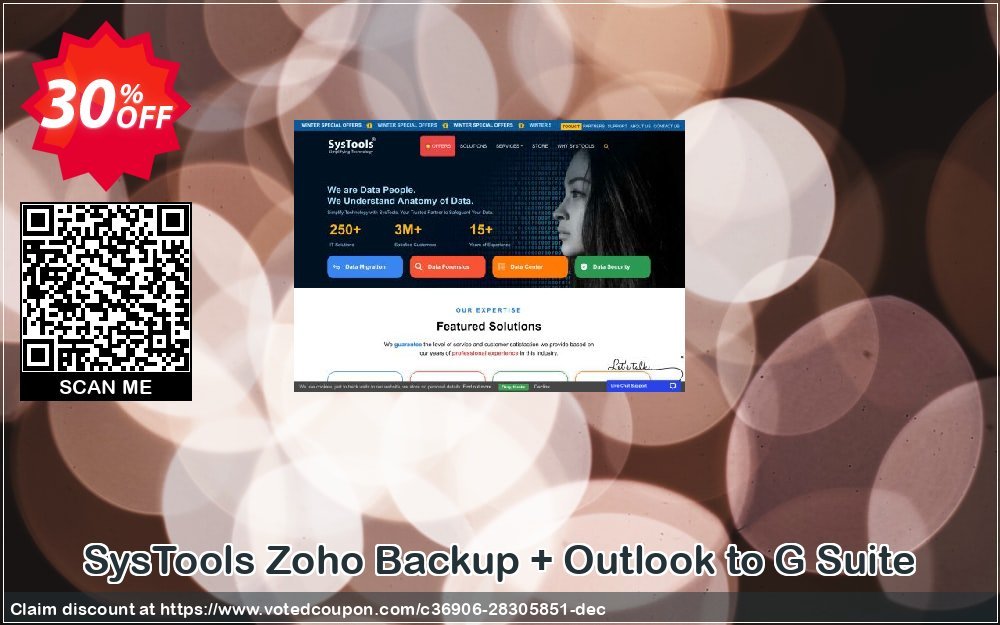 SysTools Zoho Backup + Outlook to G Suite Coupon, discount SysTools Spring Offer. Promotion: Impressive deals code of SysTools Zoho Backup + Outlook to G Suite - One License 2024