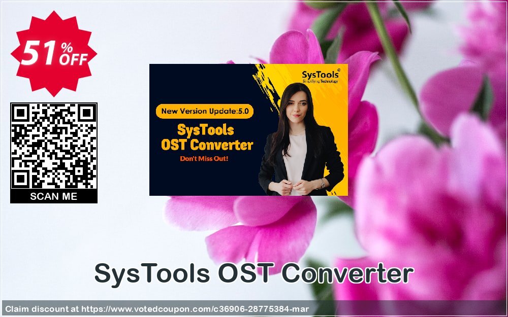 SysTools OST Converter Coupon, discount Celebrate this spring season with SysTools and grab the best offers. Get 25% Off on all Software. Promotion: Big discount code of SysTools OST Converter 2024