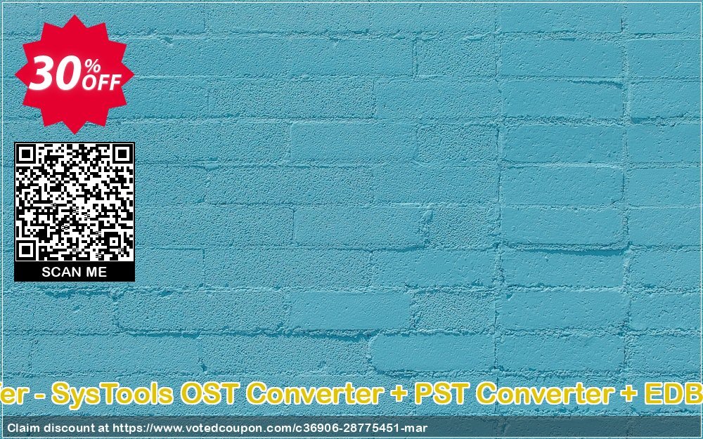 Bundle Offer - SysTools OST Converter + PST Converter + EDB Converter Coupon Code Apr 2024, 30% OFF - VotedCoupon