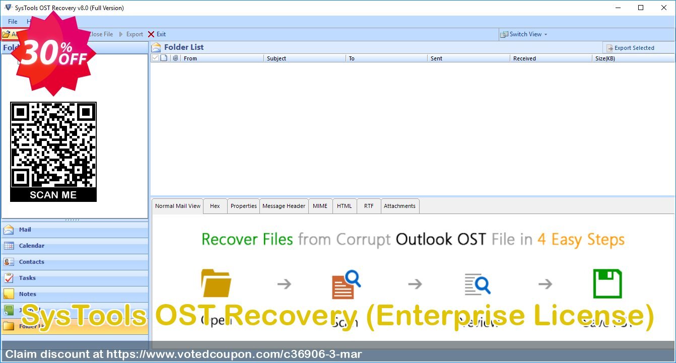 SysTools OST Recovery, Enterprise Plan  Coupon, discount SysTools coupon 36906. Promotion: 