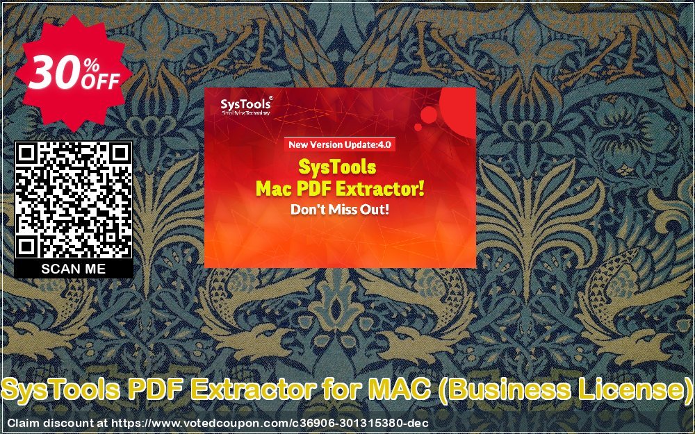 SysTools PDF Extractor for MAC, Business Plan  Coupon Code Apr 2024, 30% OFF - VotedCoupon