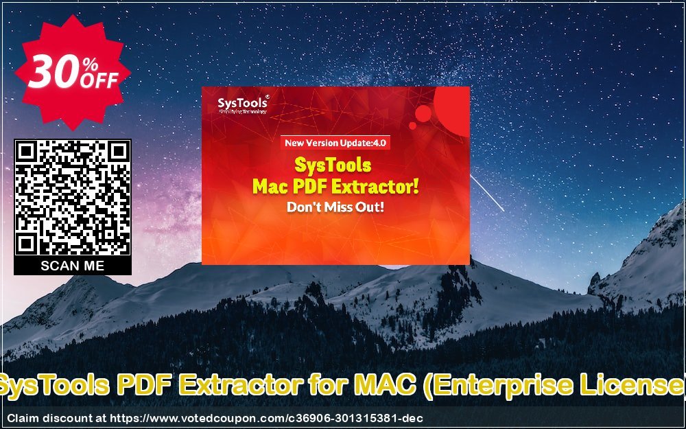 SysTools PDF Extractor for MAC, Enterprise Plan  Coupon Code Mar 2024, 30% OFF - VotedCoupon