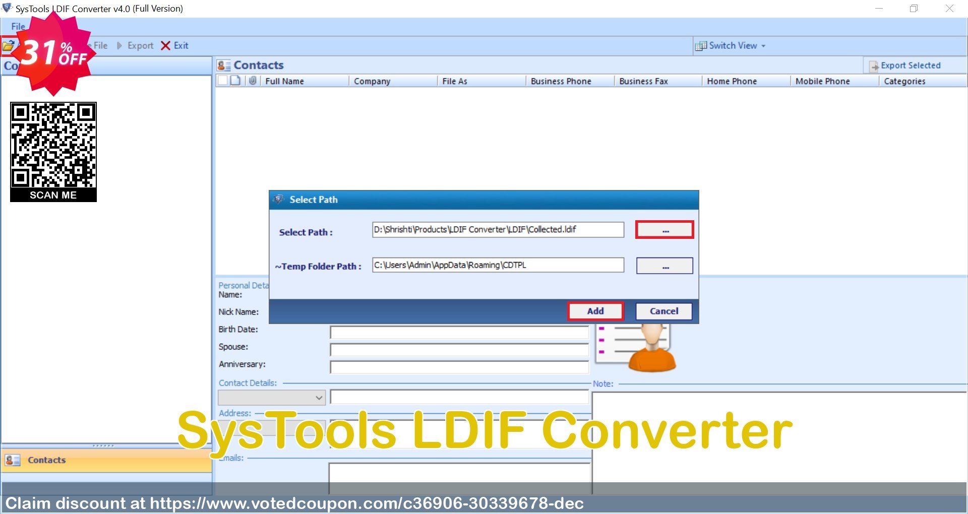 SysTools LDIF Converter Coupon, discount 30% OFF SysTools LDIF Converter, verified. Promotion: Awful sales code of SysTools LDIF Converter, tested & approved