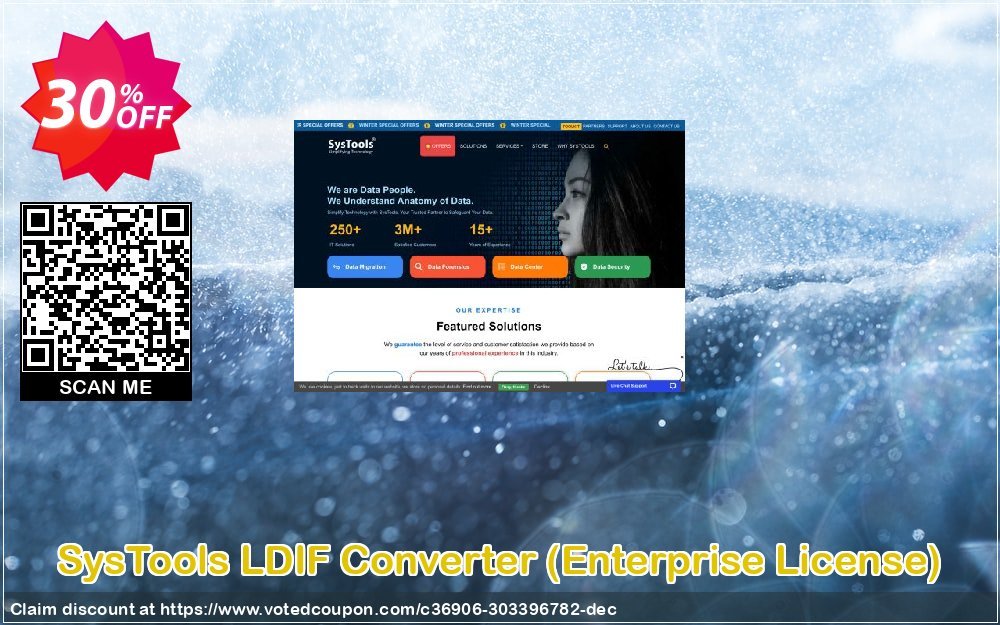 SysTools LDIF Converter, Enterprise Plan  Coupon, discount 30% OFF SysTools LDIF Converter (Enterprise License), verified. Promotion: Awful sales code of SysTools LDIF Converter (Enterprise License), tested & approved