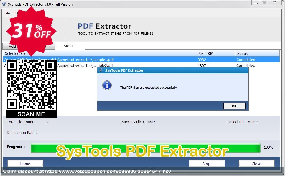 SysTools PDF Extractor Coupon Code Apr 2024, 31% OFF - VotedCoupon