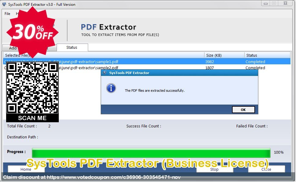 SysTools PDF Extractor, Business Plan  Coupon Code Apr 2024, 30% OFF - VotedCoupon
