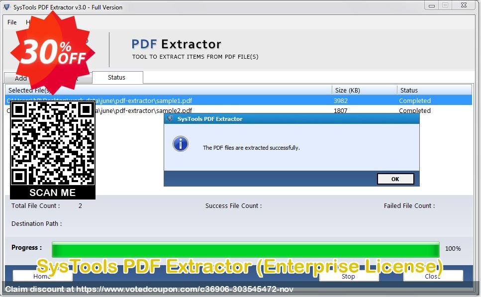 SysTools PDF Extractor, Enterprise Plan  Coupon Code Oct 2023, 30% OFF - VotedCoupon