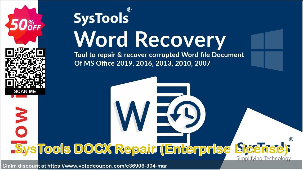 SysTools DOCX Repair, Enterprise Plan  Coupon, discount SysTools Summer Sale. Promotion: 