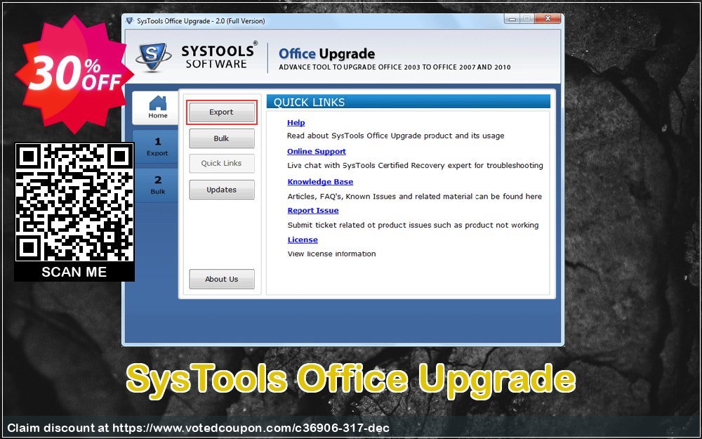 SysTools Office Upgrade Coupon Code Apr 2024, 30% OFF - VotedCoupon