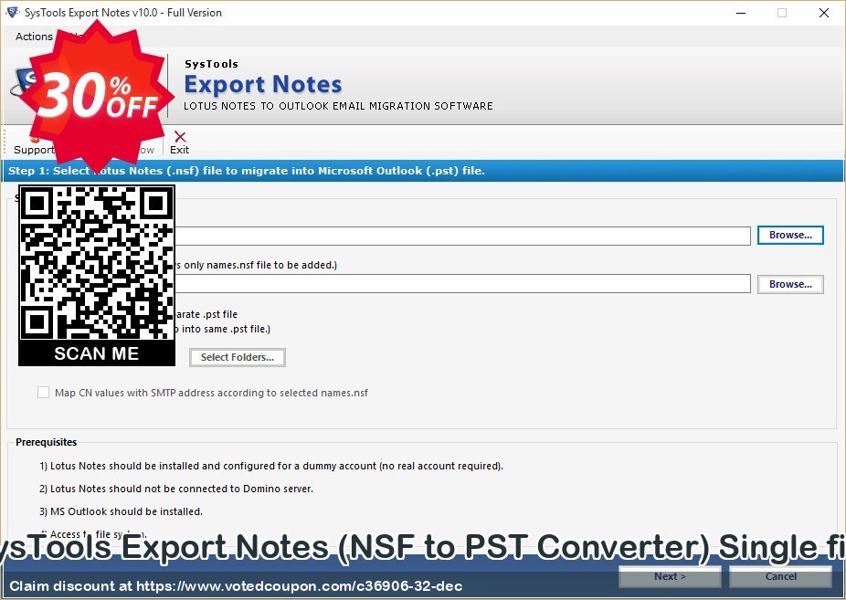 SysTools Export Notes, NSF to PST Converter Single file Coupon Code Apr 2024, 30% OFF - VotedCoupon
