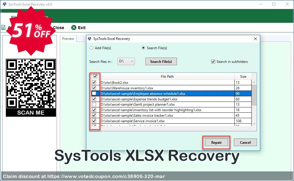 SysTools XLSX Recovery Coupon Code May 2024, 51% OFF - VotedCoupon