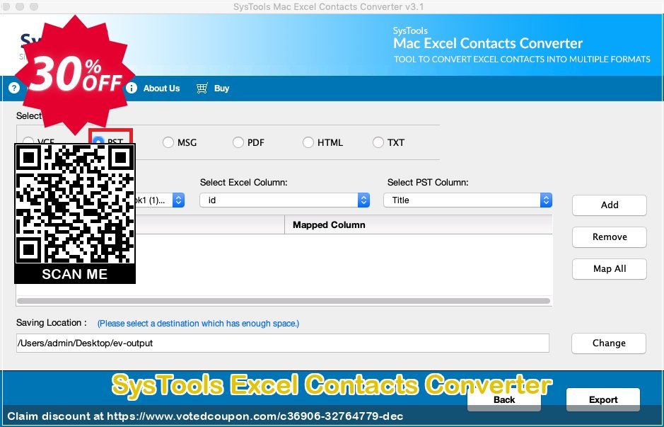 SysTools Excel Contacts Converter Coupon, discount 30% OFF SysTools Excel Contacts Converter, verified. Promotion: Awful sales code of SysTools Excel Contacts Converter, tested & approved