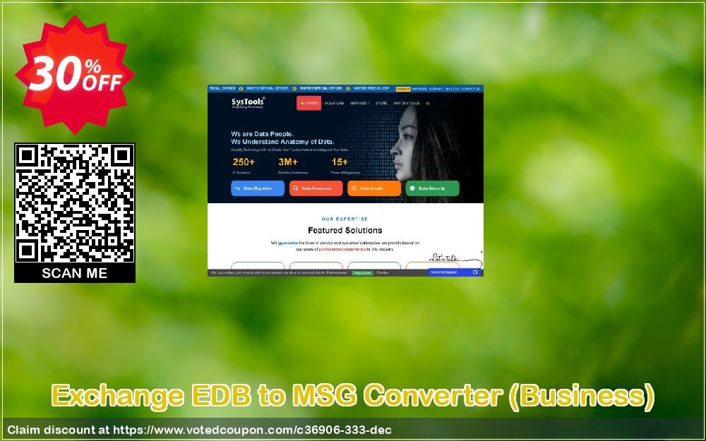Exchange EDB to MSG Converter, Business  Coupon, discount SysTools coupon 36906. Promotion: 