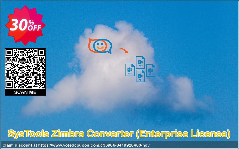 SysTools Zimbra Converter, Enterprise Plan  Coupon, discount 30% OFF SysTools Zimbra Converter (Enterprise License), verified. Promotion: Awful sales code of SysTools Zimbra Converter (Enterprise License), tested & approved