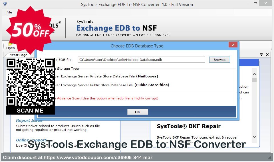 SysTools Exchange EDB to NSF Converter Coupon Code Apr 2024, 50% OFF - VotedCoupon