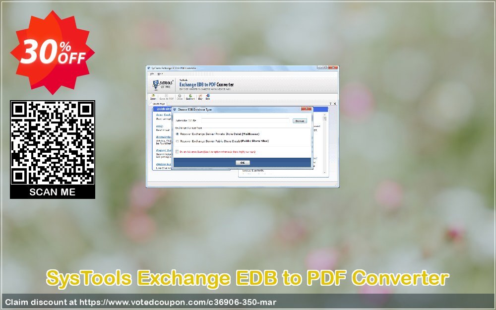 SysTools Exchange EDB to PDF Converter Coupon, discount SysTools Summer Sale. Promotion: 