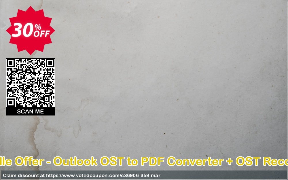 Bundle Offer - Outlook OST to PDF Converter + OST Recovery Coupon Code Apr 2024, 30% OFF - VotedCoupon