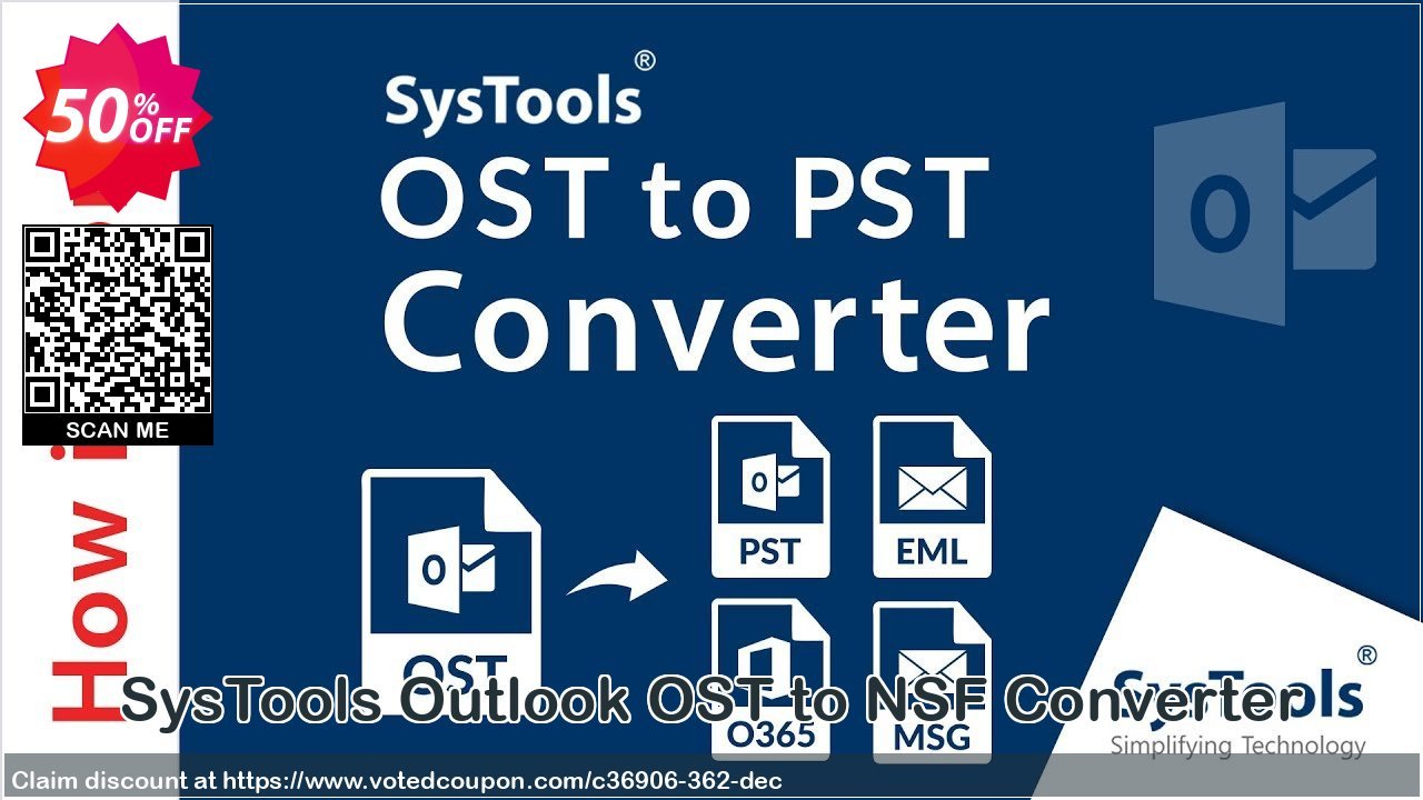 SysTools Outlook OST to NSF Converter Coupon Code Apr 2024, 50% OFF - VotedCoupon
