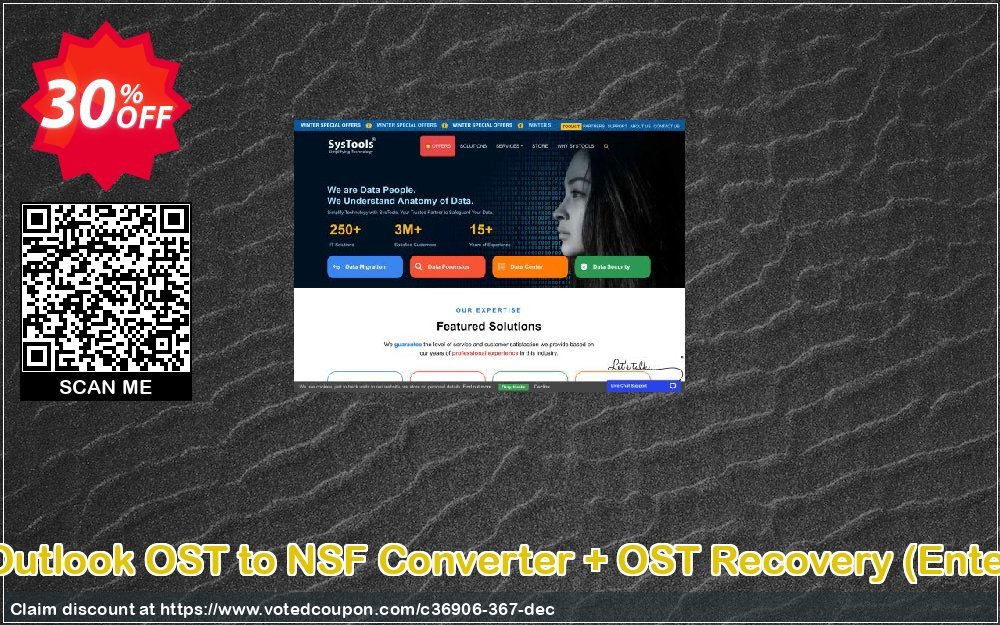 Bundle Offer - Outlook OST to NSF Converter + OST Recovery, Enterprise Plan  Coupon, discount SysTools coupon 36906. Promotion: 