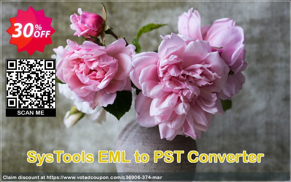 SysTools EML to PST Converter Coupon, discount SysTools Spring Sale. Promotion: 