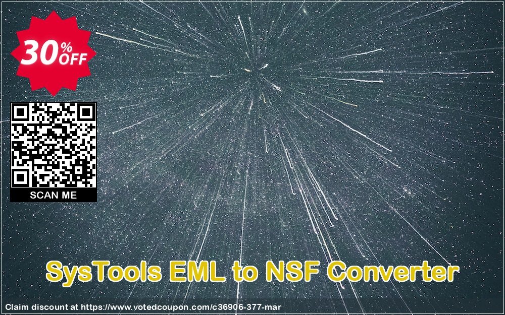 SysTools EML to NSF Converter Coupon, discount SysTools Summer Sale. Promotion: 