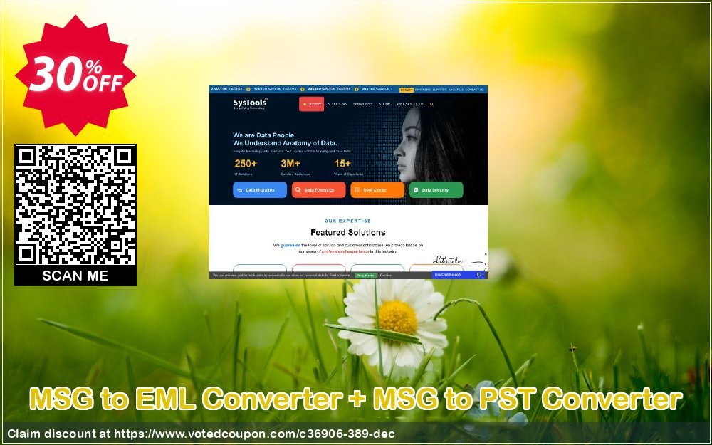 Get 30% OFF MSG to EML Converter + MSG to PST Converter Coupon